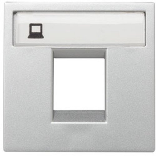 Лицевая панель ABB Niessen Zenit для 1-м. 2 мод. розетки RJ45/RJ11 N2218.1 PL серебро фото Лицевая панель ABB Niessen Zenit для 1-м. 2 мод. розетки RJ45/RJ11 N2218.1 PL серебро картинка